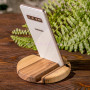 Подставка для планшета, смартфона Круг настольная деревянная EW-9