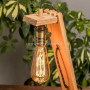 Настольная лампа "Эдисона" из дерева EW-16