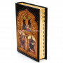 Біблія іконостас-складень книга українською у шкіряній палітурці з коробом BG1186
