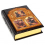 Біблія іконостас-складень книга українською у шкіряній палітурці з коробом BG1186