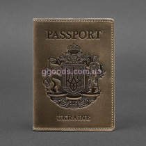 Обложка на паспорт коричневая