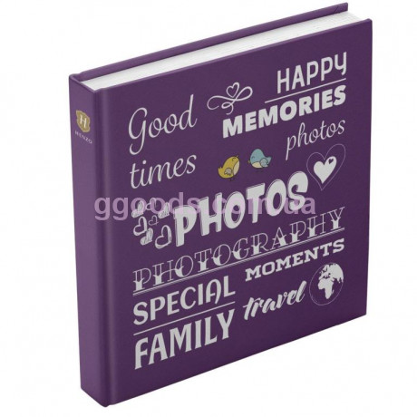 Фотоальбом семейный на 100 страниц фиолетовый Henzo Words 