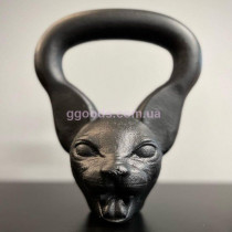Гиря Кошка черная 6 кг