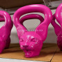 Гиря для кроссфита Кошка розовая 6 кг спортивная на подарок