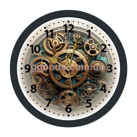 Часы настенные Механизм с защитным стеклом круглые