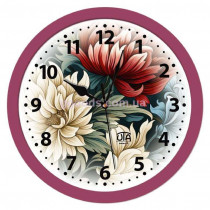 Часы настенные Цветы