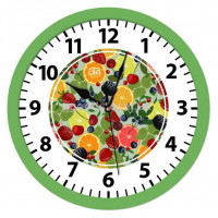 Часы настенные фрукты