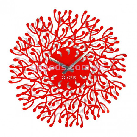 Настенные часы Harmony красные Glozis B-012
