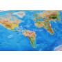 Скретч-карта мира в деревянной раме
