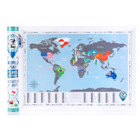 Скретч карта мира Flags Edition 