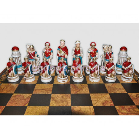 Шахматные фигуры Битва при Клеопатре средние Nigri Scacchi